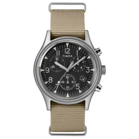 Timex MKI Aluminium Chronograph Watch with Nylon Strap - TW2T10700