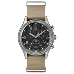 Timex MKI Aluminium Chronograph Watch with Nylon Strap - TW2T10700