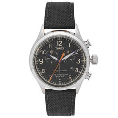 Timex Waterbury Traditional Chronograph Quartz Watch with Leather Strap - TW2R38200