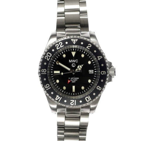 MWC GMT Dual Timezone Military Watch With SS Bracelet