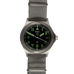 MWC G10 300m / 1000ft Water resistant Limited Edition Brushed Stainless Steel Military Watch with Sapphire Crystal on NATO Strap