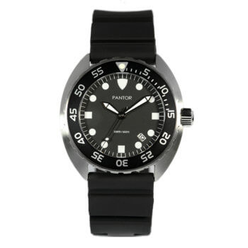 Pantor Nautilus Quartz Divers Watch Black 200M