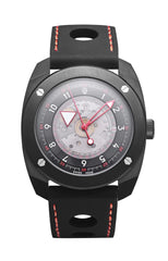 Dwiss R2 Floating Hours Black with Rubber Strap
