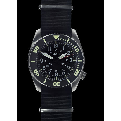 MWC "Depthmaster" 100atm / 3,280ft / 1000m Water Resistant Military Divers Watch in Stainless Steel Case with GTLS and Helium Valve (Automatic)