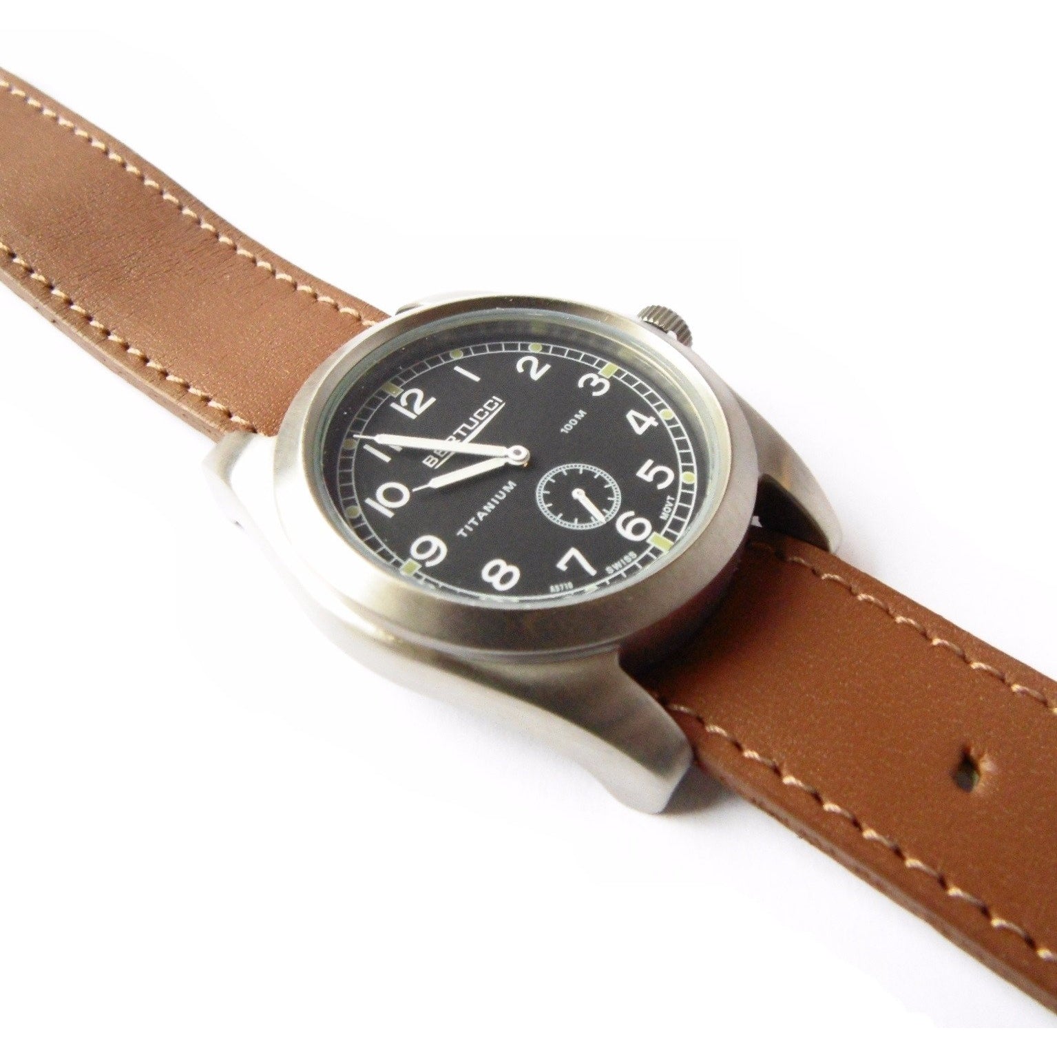 Bertucci 13301 A-3T 42 Vintage Watch (Leather Strap) - Watchfinder General - UK suppliers of Russian Vostok Parnis Watches MWC G10
 - 2