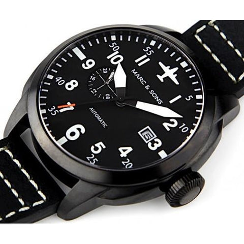 MARC & SONS Automatic Pilot Watch  MSF-004 - Watchfinder General - UK suppliers of Russian Vostok Parnis Watches MWC G10
 - 2