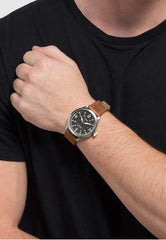 Timex Mens Analogue Classic Quartz Watch with Leather Strap - TW2R71200