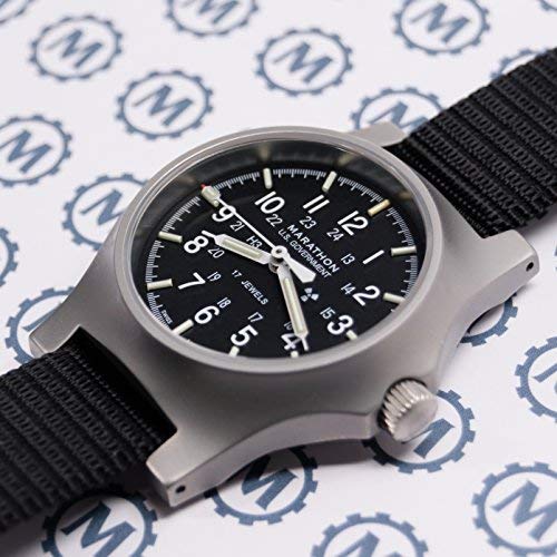 Marathon General Purpose Handwinding Stainless Steel Watch Black - WW194003SS