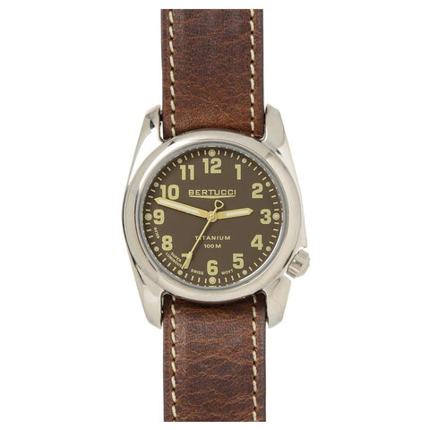 Bertucci A-2T Highpolish Brown Titanium Watch (Brown Strap) 12073