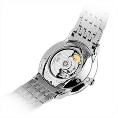 Sea-Gull Black Automatic Dress Watch with Sapphire Crystal - 816.519.Bl