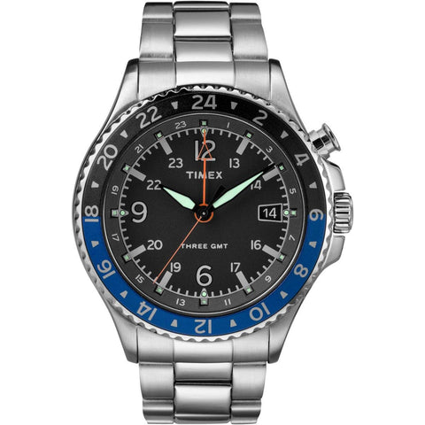 Timex Allied Three GMT Quartz Watch - TW2R43500D7PF