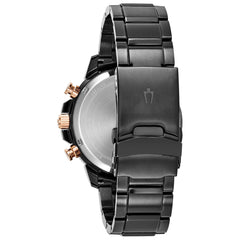 Bulova Marine Star Black Stainless Steel Chronograph Watch on Bracelet - 98B302