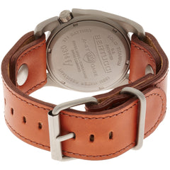 Bertucci A-4T Aero Vintage Titanium Watch (Vintage Tan Leather) 13401