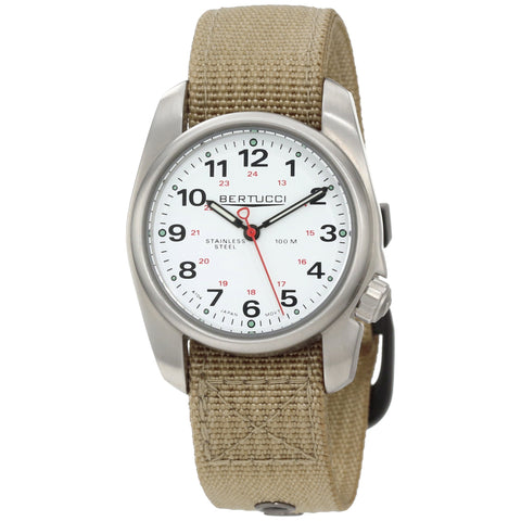 Bertucci A-1S Stainless Steel Field Watch (Khaki Strap) 10200