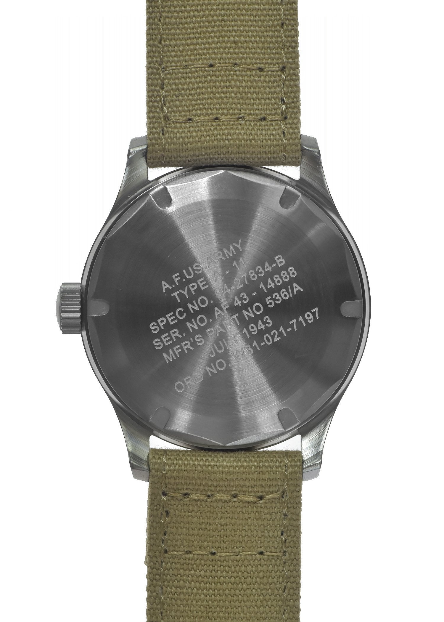A-11 1940s WWII Pattern Quartz Military Watch 100m