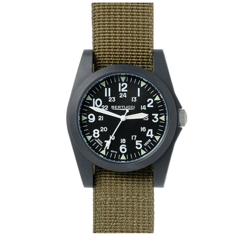 Bertucci A-3P Sportsman Vintage Field Watch - Black Dial 13351