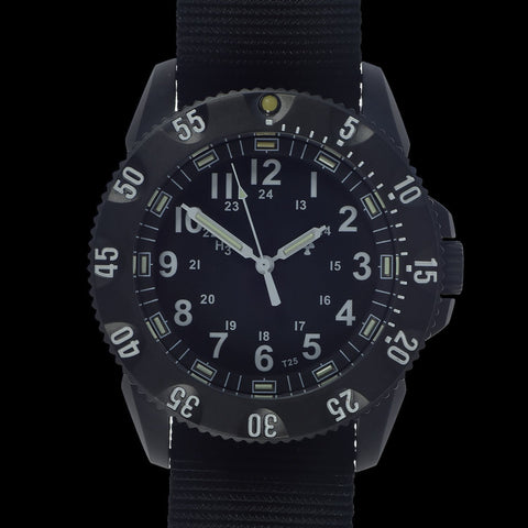 MWC P656 Tactical Series Watch with GTLS Tritium Quartz (Non Date)