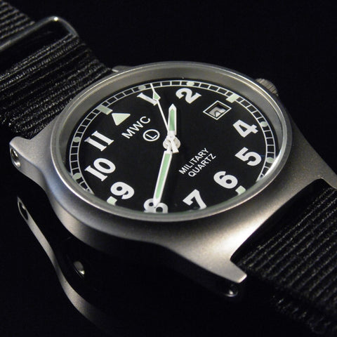 MWC G10 LM Military Watch (Black Strap) - Watchfinder General - UK suppliers of Russian Vostok Parnis Watches MWC G10
 - 2