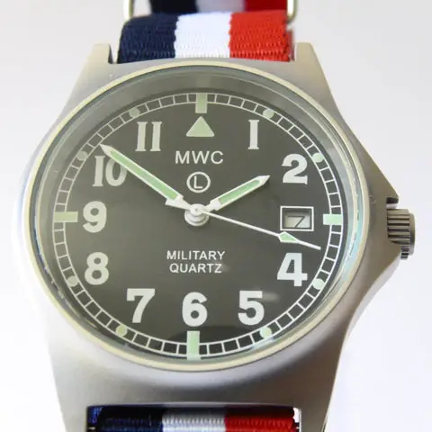 MWC G10 LM Military Watch (French Strap) - Watchfinder General - UK suppliers of Russian Vostok Parnis Watches MWC G10
 - 1