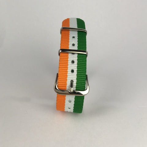 Orange, White & Green Ireland Nato Strap