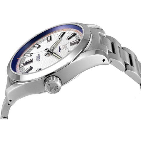 Lew and Huey Cerberus Automatic Watch (White & Blue) - Watchfinder General - UK suppliers of Russian Vostok Parnis Watches MWC G10
 - 2