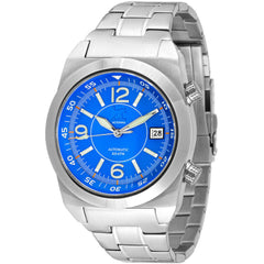 Lew and Huey Acionna Automatic Watch (Blue, White & Orange)