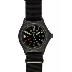 MWC GMT 100m Water Resistant Model in Black PVD Steel Case