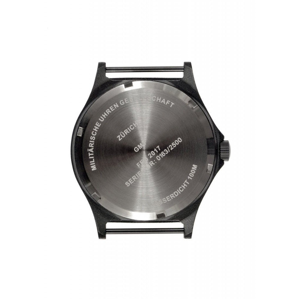 MWC GMT 100m Water Resistant Model in Black PVD Steel Case