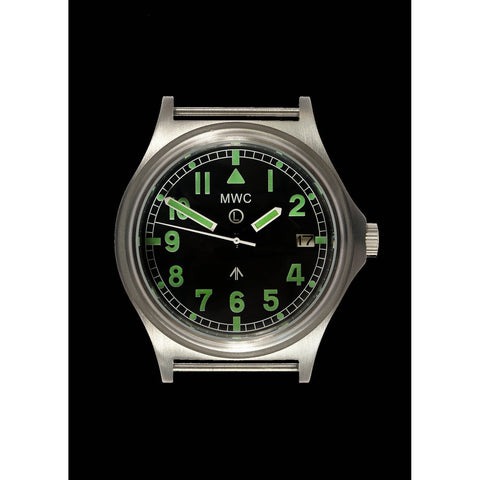 MWC G10 300m / 1000ft Water resistant Limited Edition Brushed Stainless Steel Automatic Military Watch with Sapphire Crystal on NATO Strap