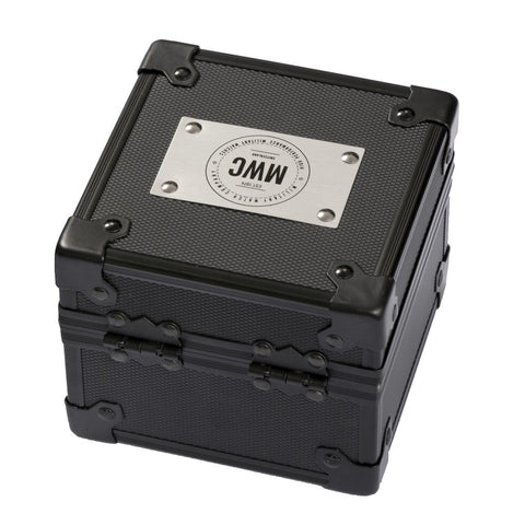 MWC Black Metal Watch Box with Logo - Watchfinder General - UK suppliers of Russian Vostok Parnis Watches MWC G10
 - 2