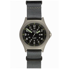 MWC G10BH 12/24 50m Water Resistant Military Watch (Stainless Steel or PVD)