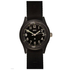 MWC Classic 1960s/70s European Pattern Quartz Watch (Black or Olive)