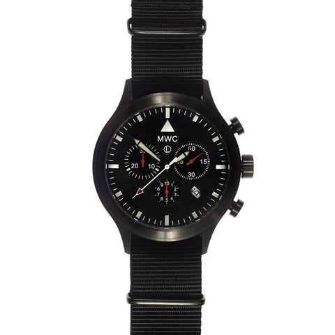 MWC MIL-TEC MKVI PVD Stainless Steel Military Pilots Chronograph - Watchfinder General - UK suppliers of Russian Vostok Parnis Watches MWC G10
 - 1