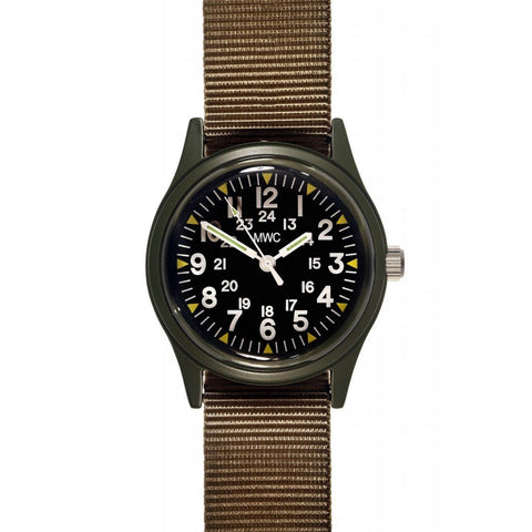 MWC US Military Pattern Vietnam Watch Quartz (Black or Olive)
