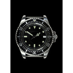 MWC 24 Jewel 300m Water Resistant 24 Jewel Automatic Military Specification Divers Watch on Silicon Strap (Sterile)