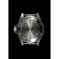 MWC 24 Jewel 300m Automatic Military Divers Watch with Sapphire Crystal and Ceramic Bezel on a Steel Bracelet