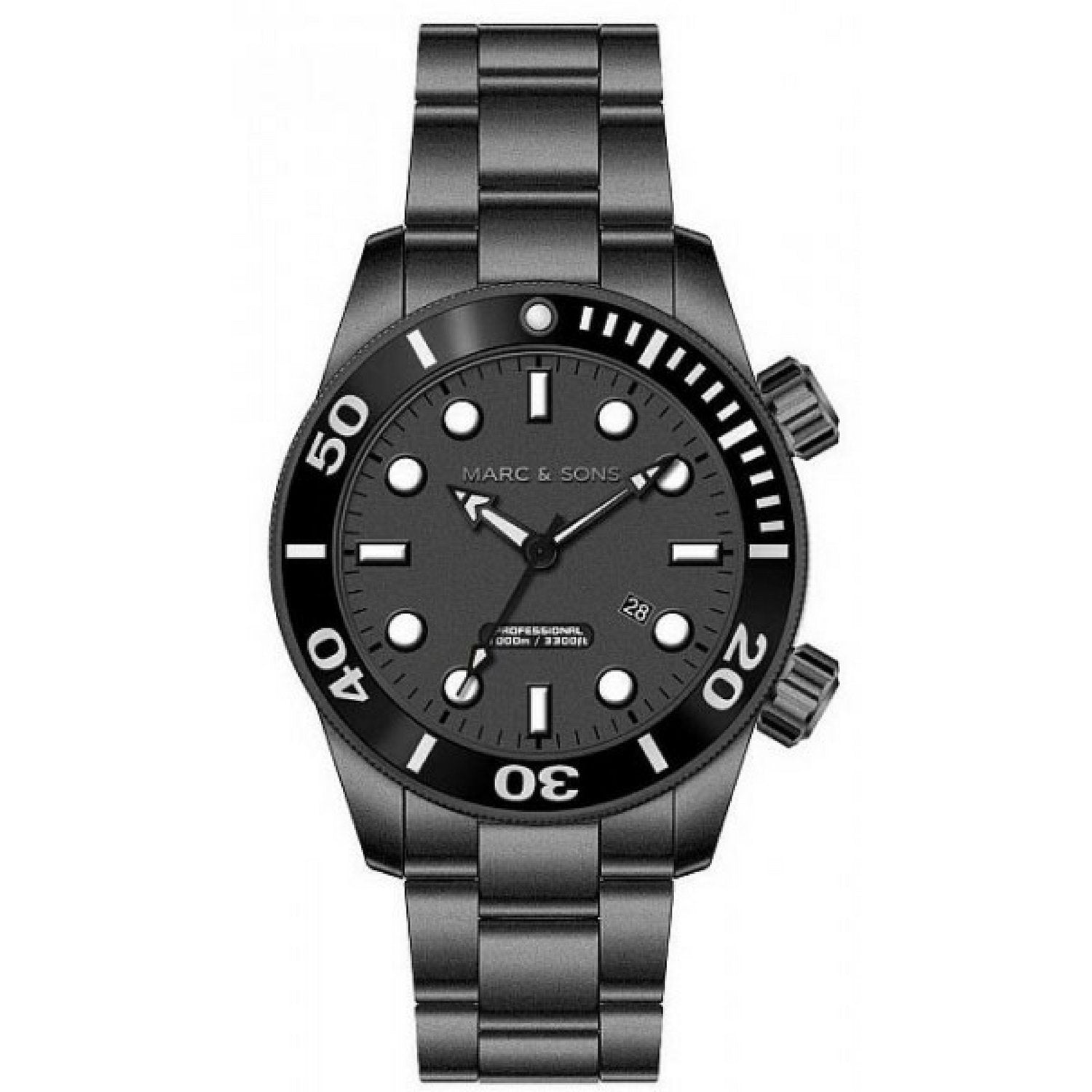MARC & SONS 1000M Professional automatic Diver watch MSD-022