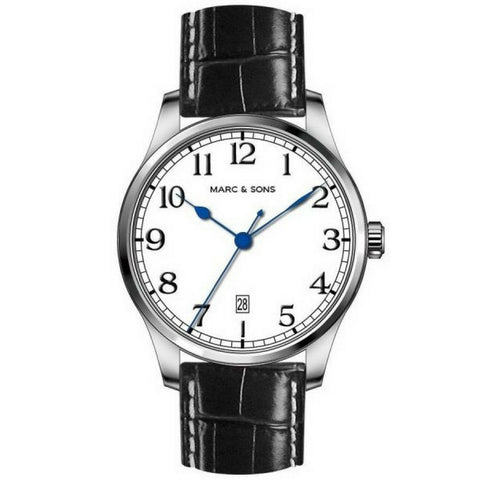 MARC & SONS Marine Automatic Watch Date (White Dial) MSM-006