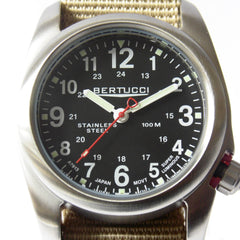 Bertucci 11052 A-2S Field Watch (Defender Khaki Strap) - Watchfinder General - UK suppliers of Russian Vostok Parnis Watches MWC G10
 - 3