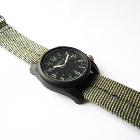 Bertucci DX3 Plus Field Resin Watch (Dash-Striped Drab Nylon Strap) 11040 - Watchfinder General - UK suppliers of Russian Vostok Parnis Watches MWC G10
 - 2