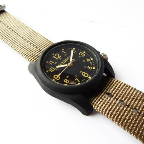 Bertucci DX3 Plus Field Resin Watch (Dash-Striped Desert Nylon Strap) 11041 - Watchfinder General - UK suppliers of Russian Vostok Parnis Watches MWC G10
 - 2