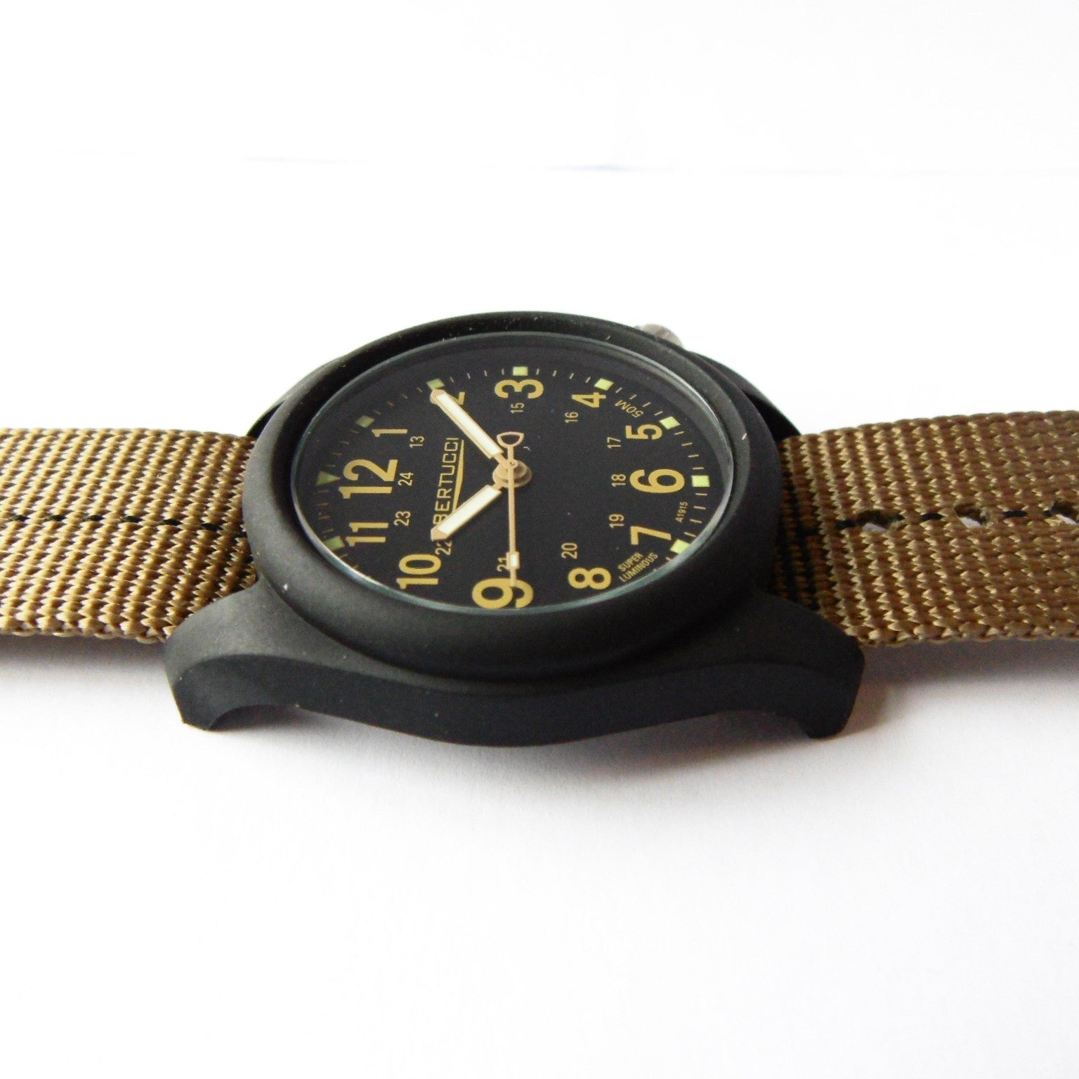 Bertucci DX3 Plus Field Resin Watch (Dash-Striped Desert Nylon Strap) 11041 - Watchfinder General - UK suppliers of Russian Vostok Parnis Watches MWC G10
 - 4
