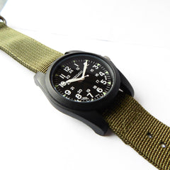 Bertucci A-3P Sportsman Vintage Field Watch - Black Dial 13351 - Watchfinder General - UK suppliers of Russian Vostok Parnis Watches MWC G10
 - 2