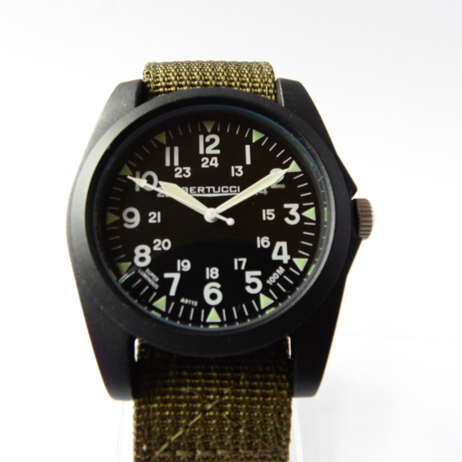 Bertucci A-3P Sportsman Vintage Field Watch - Black Dial 13351 - Watchfinder General - UK suppliers of Russian Vostok Parnis Watches MWC G10
 - 3