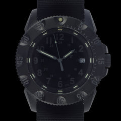 MWC P656 Tactical Series Watch with Subdued Dial, GTLS Tritium Quartz (Date Version)