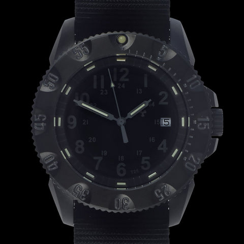 MWC P656 Tactical Series Watch with GTLS Tritium, Subdued Dial, Automatic Sapphire Crystal (Date Version)