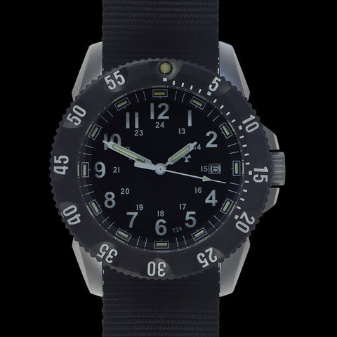 MWC P656 Tactical Series Watch with GTLS Tritium Quartz (Date Version)