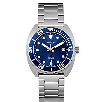 Pantor Sea Lion Automatic Divers Watch Blue 300M Stainless Steel