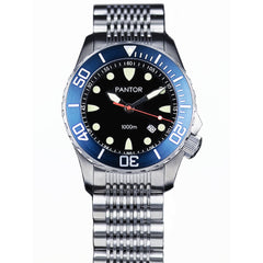 Pantor Seahorse Blue Bezel Automatic Divers Watch 1000M