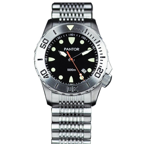 Pantor Seahorse Steel Bezel Automatic Divers Watch 1000M
